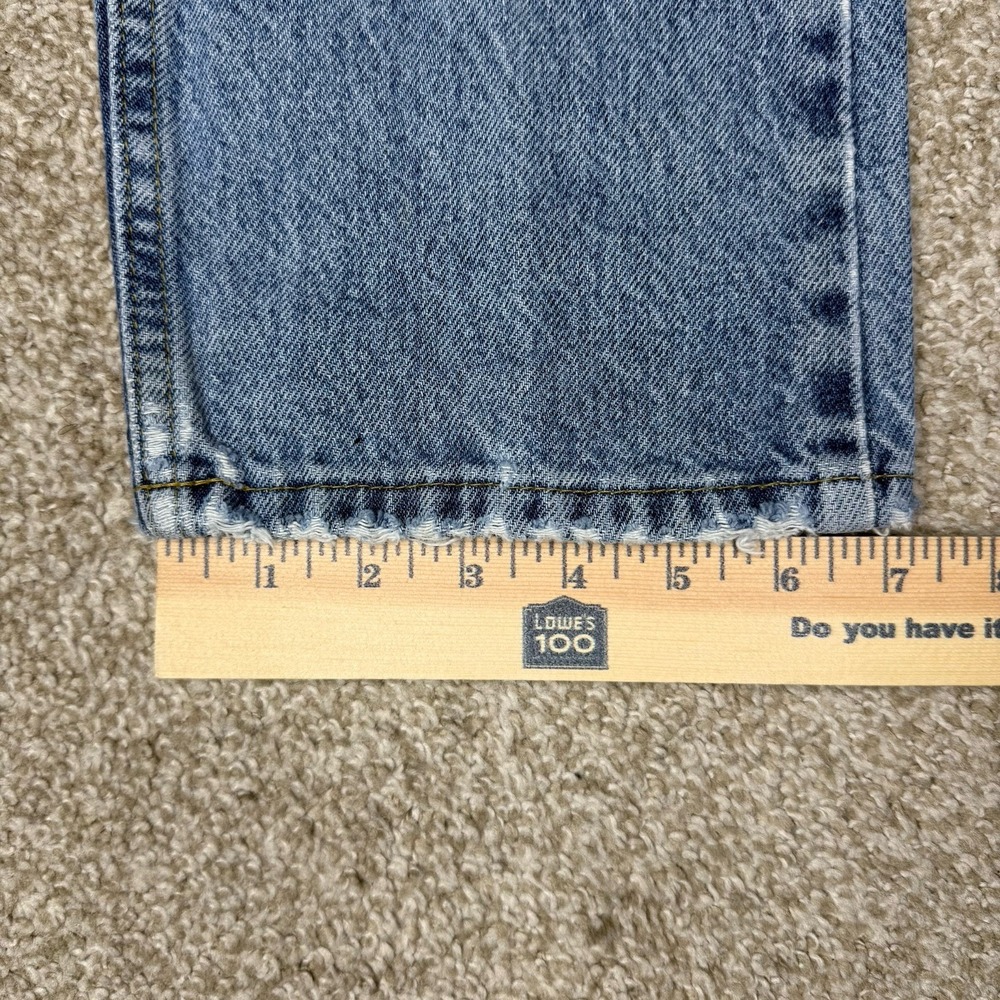 Vintage Lee Jeans Men's 31x30 (Tag 33x30) Denim Straight Leg Distressed - Picture 14 of 14